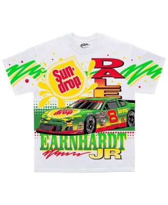 Men's White Dale Earnhardt Jr. Sun Drop Total Print T-Shirt