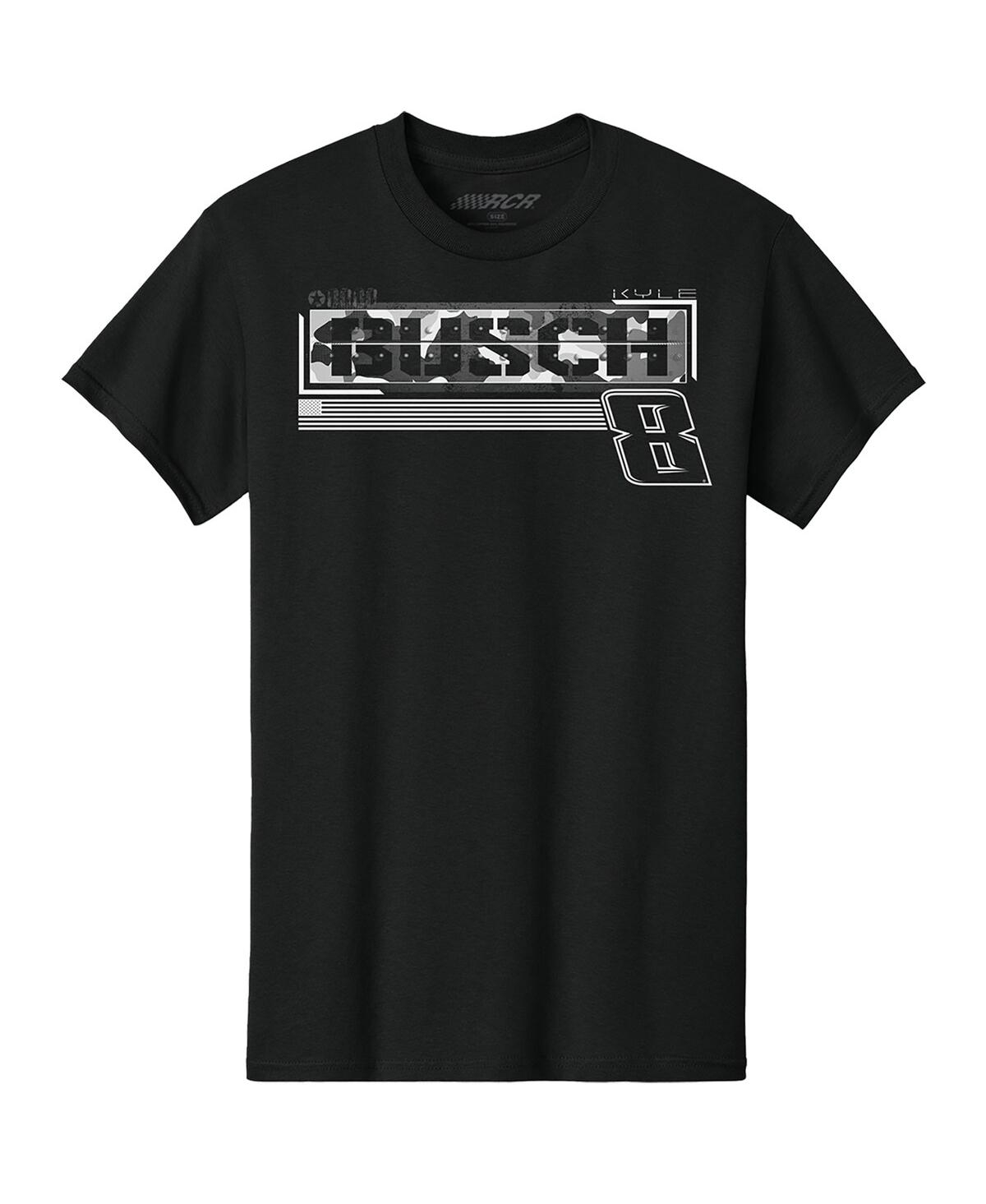 Richard Childress Racing Team Collection Men's Black Kyle Busch Cheddar's Tonal T-shirt In Black