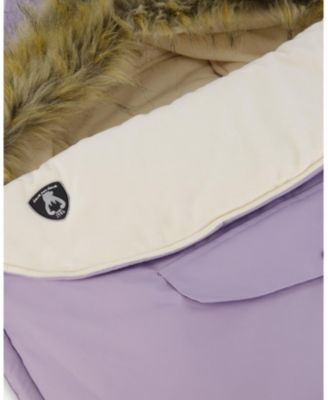 Baby Girl Bunting Bag Designed for Car Seat and Stroller Purple Gray - Baby