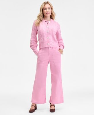 Women's Chunky Cable-Knit Cardigan, Macy's Exclusive