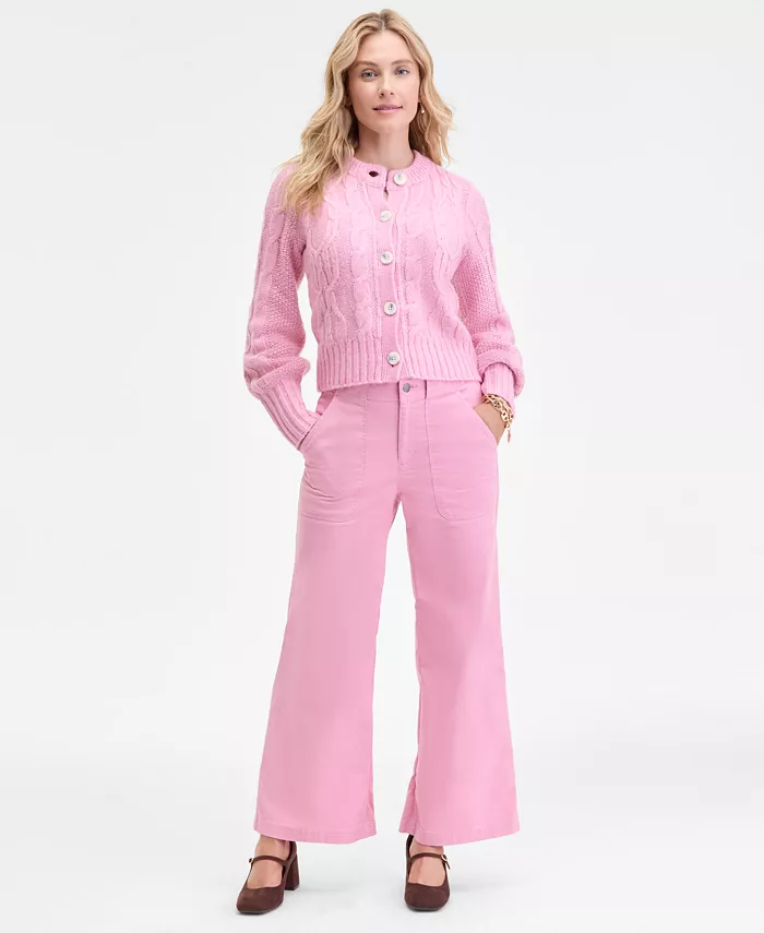 Women's Chunky Cable-Knit Cardigan - thumbnail 9