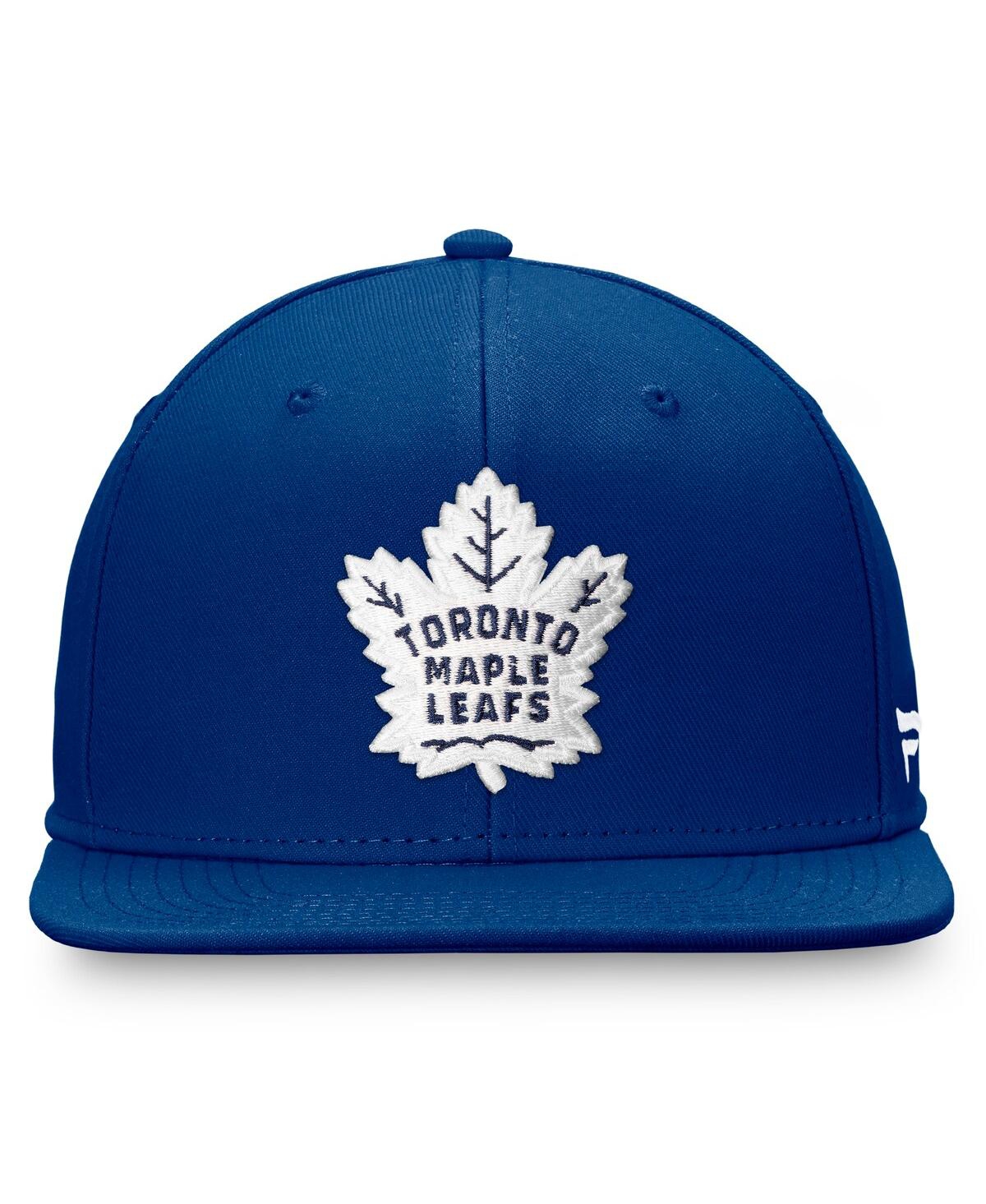 Fanatics Men's Blue Toronto Maple Leaf's Core Primary Logo Snapback Hat In Blue
