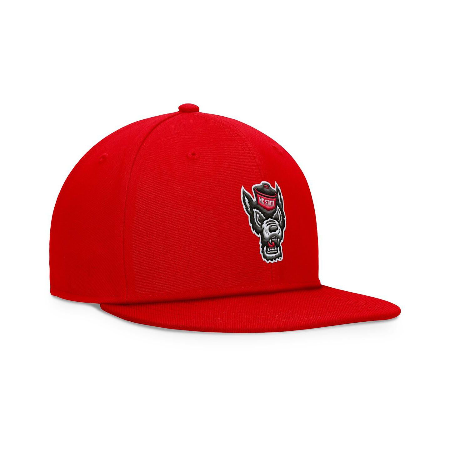 Мужская кепка Top of the World Red NC State Wolfpack Fundamental Snapback Hat — фото 3