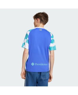 Big Boys and Girls Blue Seattle Sounders FC 2025 Third Replica Jersey