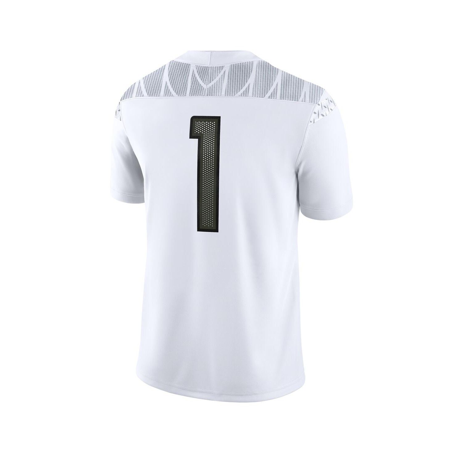 Men's 1 White Oregon Ducks Game Jersey
