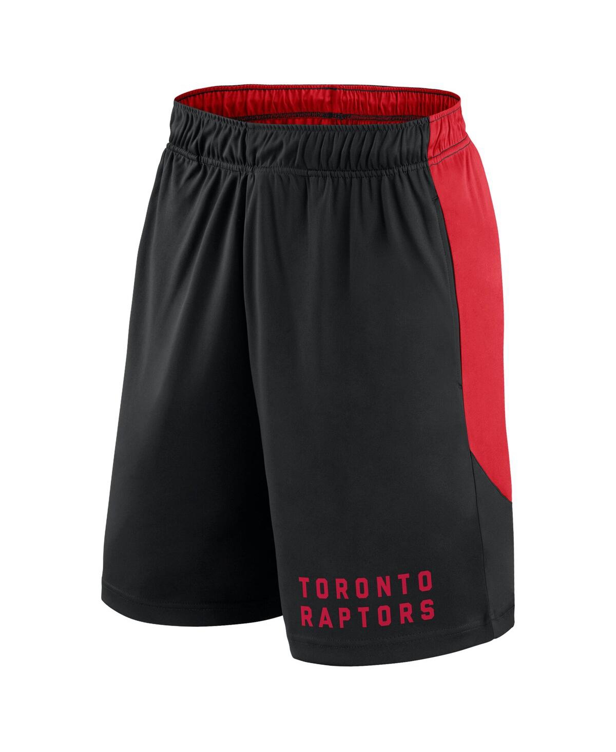 Logo Athletic Men's Black Toronto Raptors Launch Performance Shorts In Black