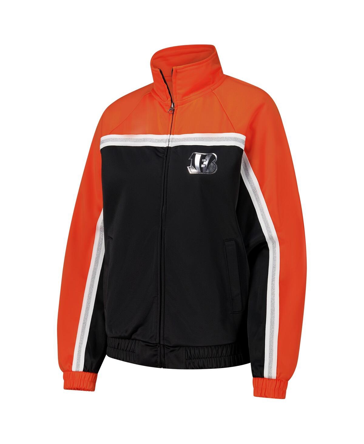 G-iii 4her By Carl Banks Women's Black Cincinnati Bengals Post Game Full-zip Track Jacket In Black