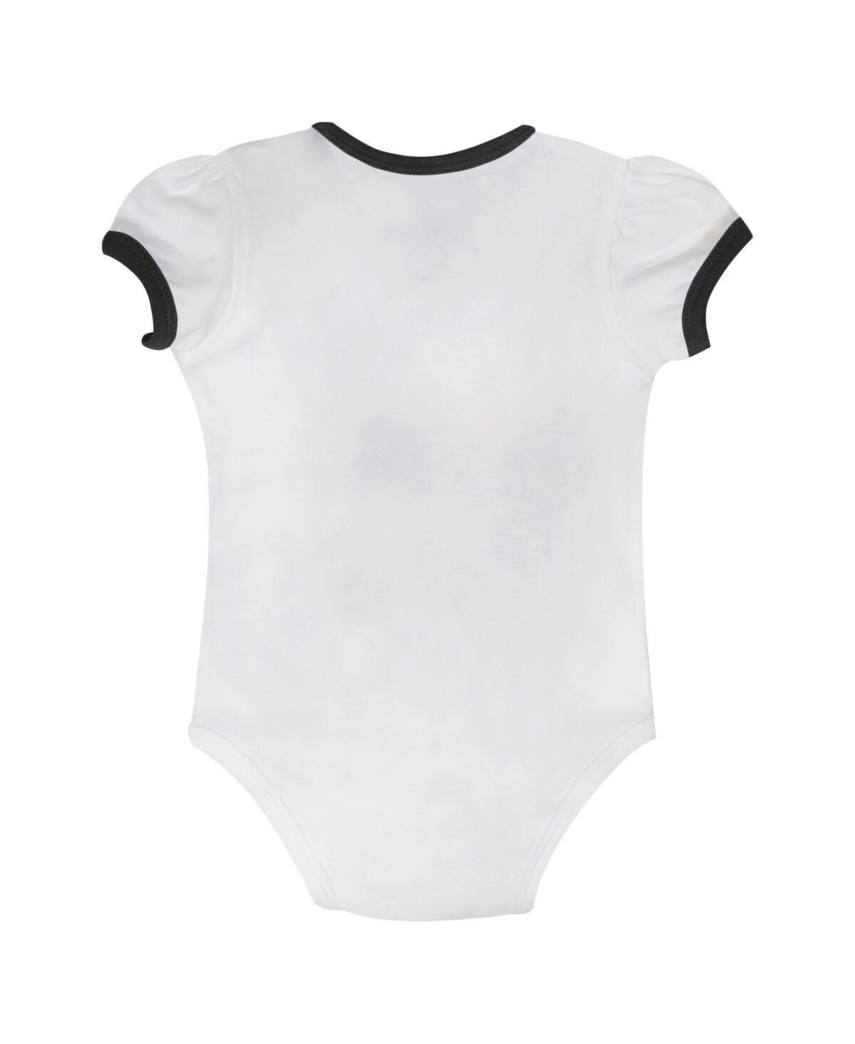 Outerstuff Baby Boys And Girls 2-piece Las Vegas Raiders Love My Team Bodysuit Skirt Set In Black