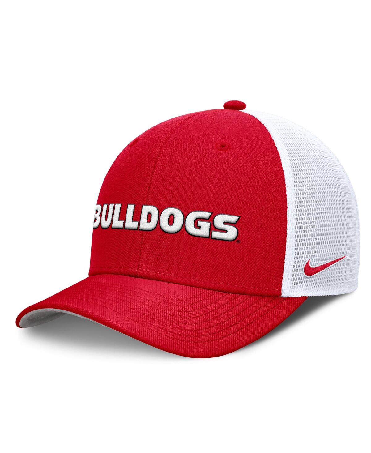 Nike Men's Red Georgia Bulldogs 2025 Dugout Coaches Rise Performance Trucker Adjustable Hat In Red
