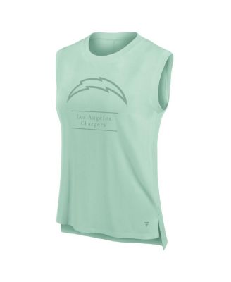 Women's Mint Los Angeles Chargers Studio Embrace Tank Top