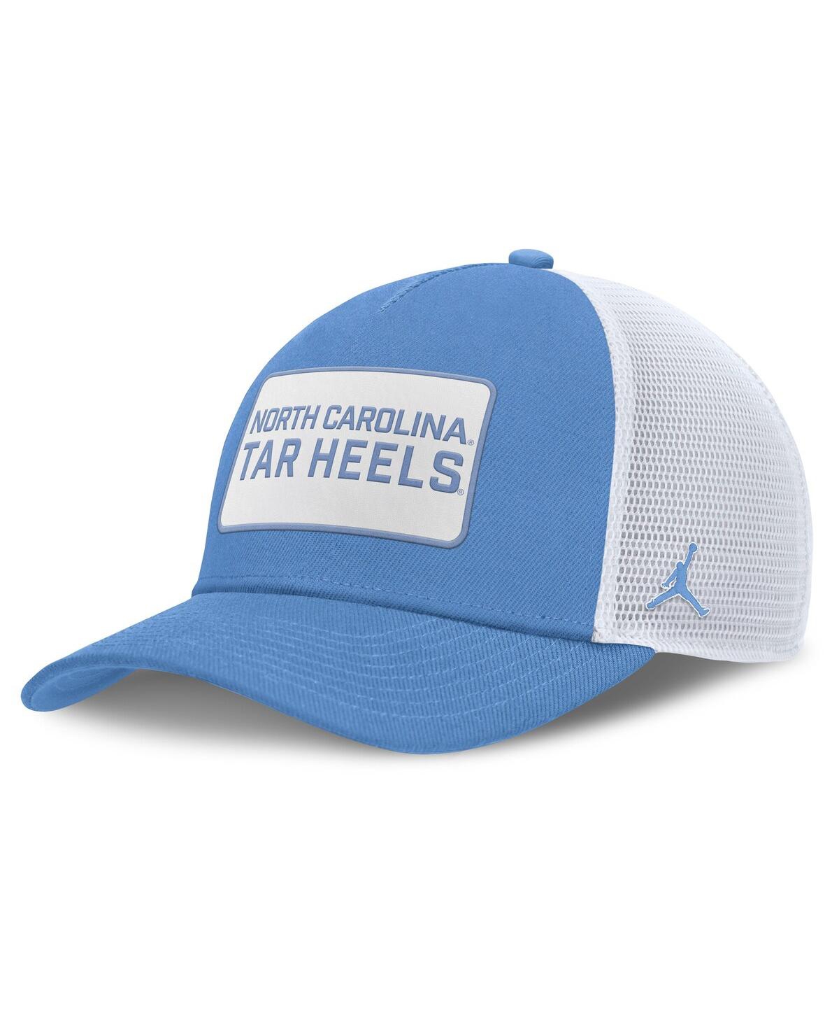 Jordan Men's Carolina Blue/White North Carolina Tar Heels 2025 On-Field Rise Patch Trucker Adjustable Hat - Light Blue, White