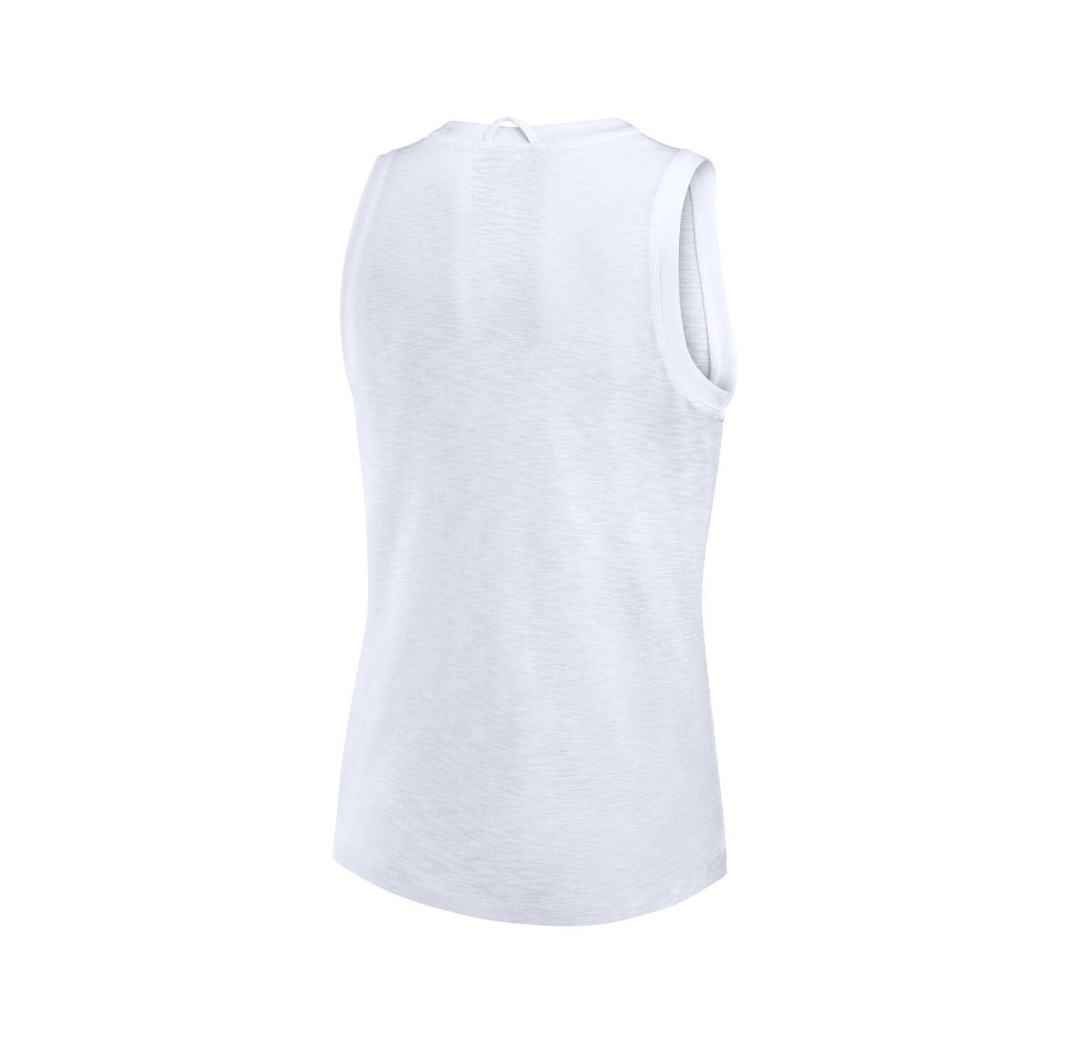 Women's White Cleveland Browns Slub Tank Top