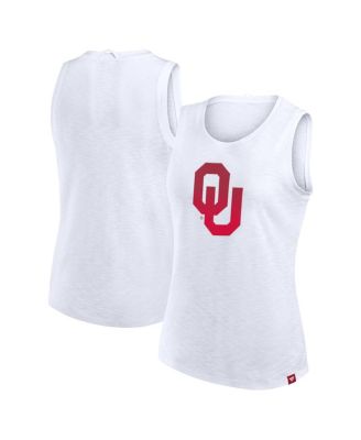 Fanatics - Women's White Oklahoma Sooners Activate Slub Tank Top