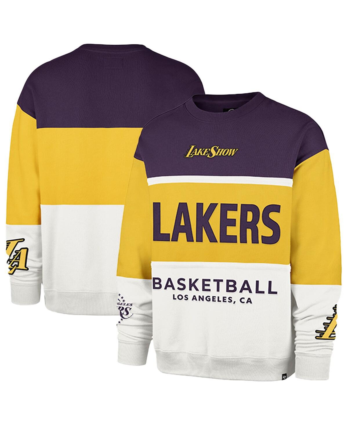 47 Brand Men's And Women's Gold Los Angeles Lakers 2024/25 City Edition On Five Maximalist Pullover Sweatshir