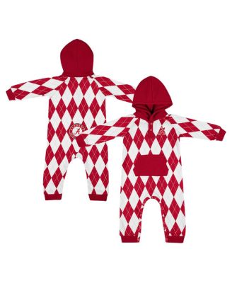 Colosseum - Baby Boys and Girls Crimson Alabama Crimson Tide The Dealio Hoodie Romper