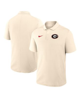 Nike - Men's Tan Georgia Bulldogs Primary Logo Victory Performance Polo Shirt