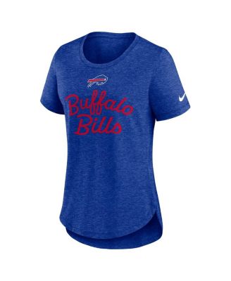 Women's Royal Buffalo Bills Script Tri-Blend T-Shirt
