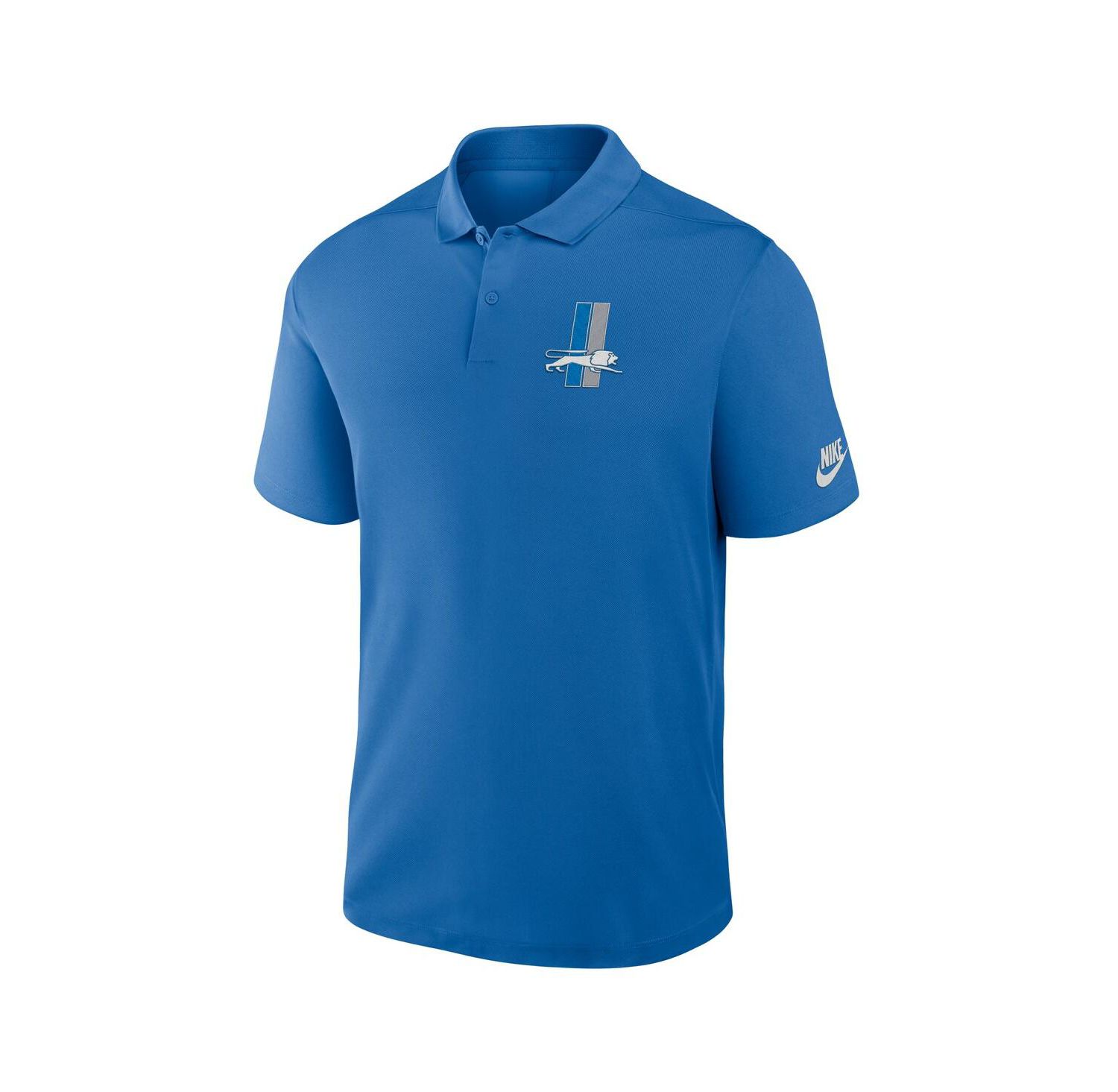 Men's Blue Detroit Lions Rewind Victory Performance Polo Shirt