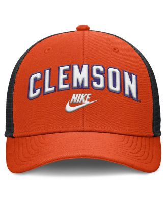 Men's Orange/Black Clemson Tigers Legacy Arch Rise Performance Trucker Adjustable Hat
