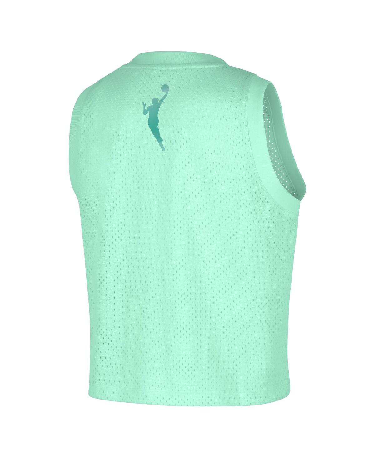 Nike Women's Mint New York Liberty Mesh Tank Top In Orange
