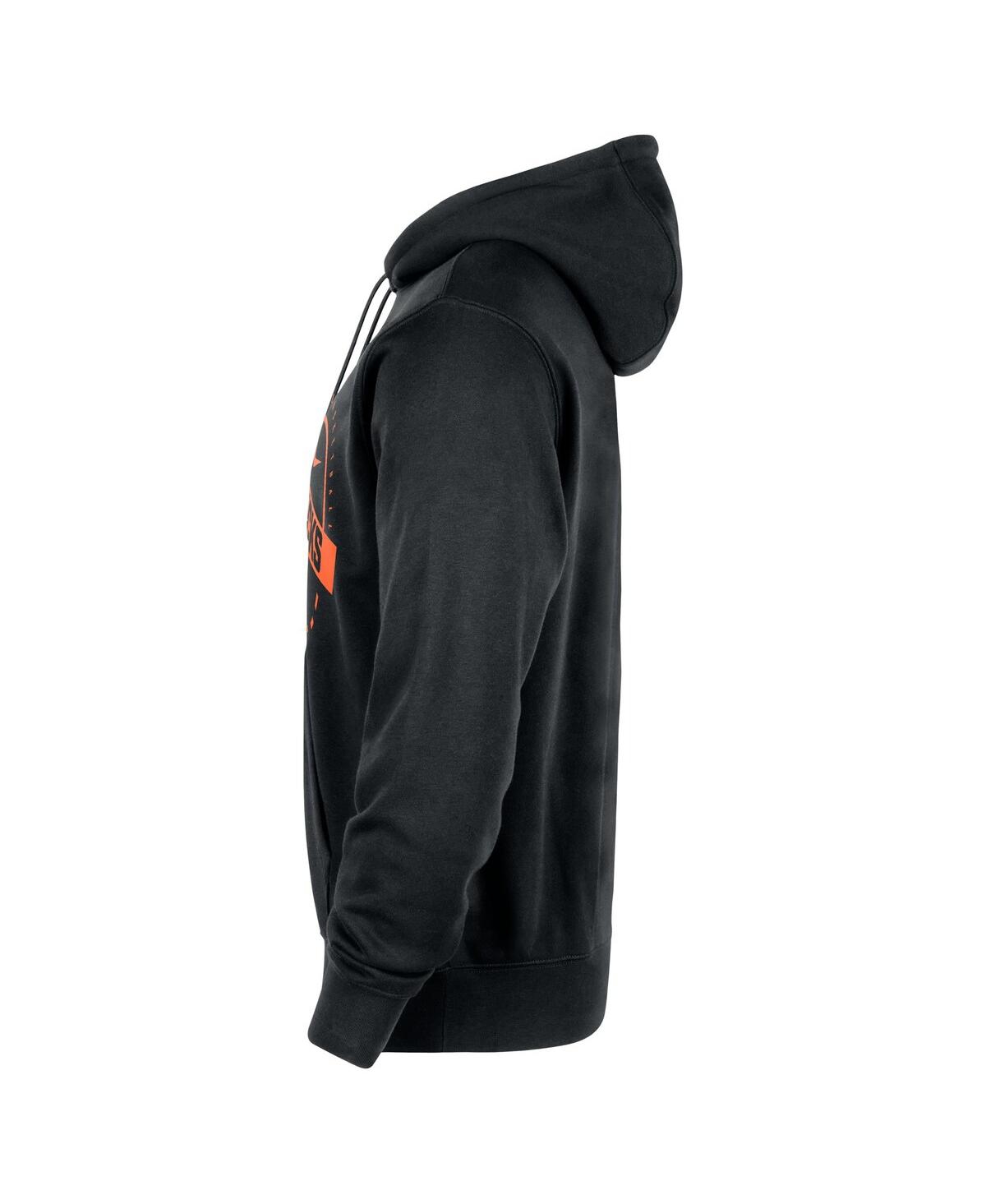 Nike Men's Black New York Knicks 2025/26 Authentic Practice Club Pullover Hoodie In Black