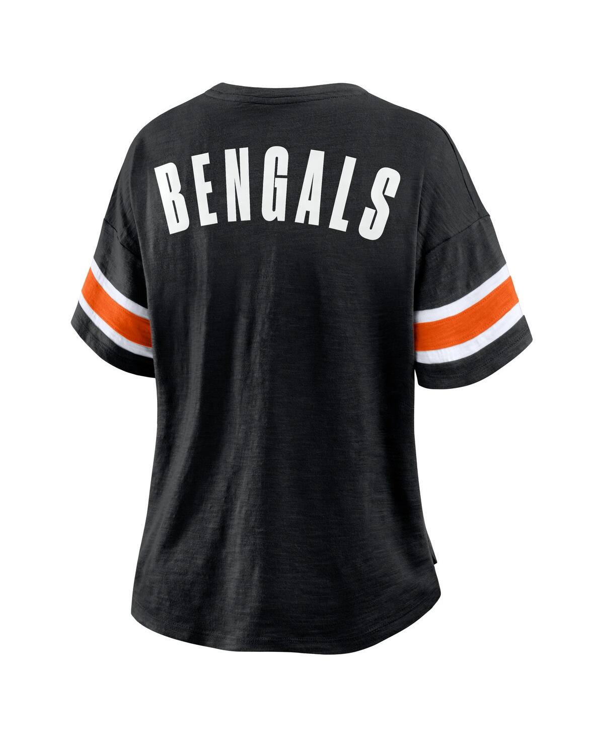 Fanatics Women's Black Cincinnati Bengals Redzone Curl Route T-shirt In Black