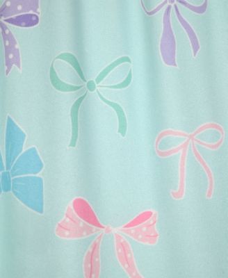 Little and Big Girls' Bow Print Pajama, 3-Piece Set