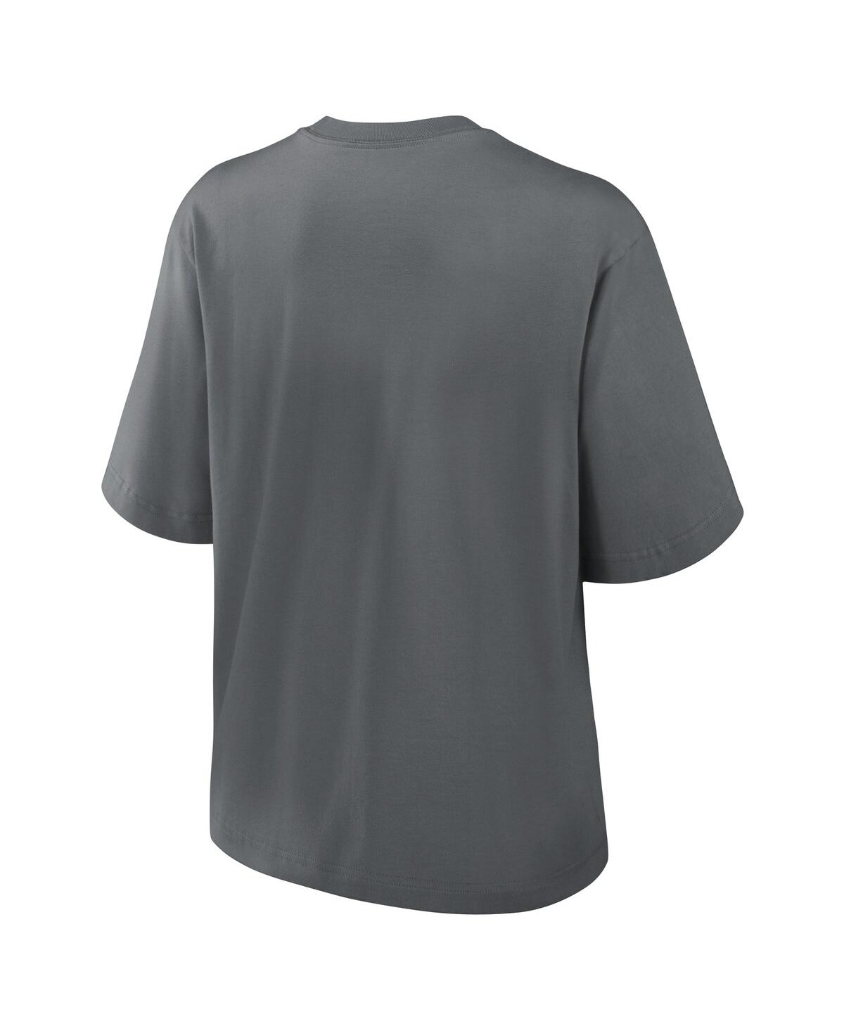 Nike Charcoal Atlanta Falcons Glory Arch Boxy T-shirt In Gray
