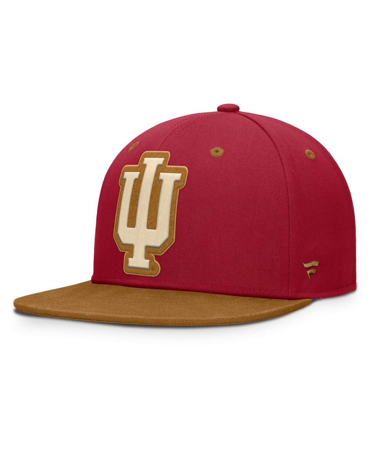 Fanatics Men's Crimson/Brown Indiana Hoosiers NoBo Fitted Hat - Crimson, Brown