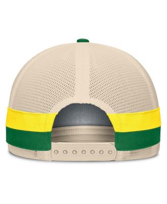 Men's Green/Cream Oregon Ducks Prestige Trucker Adjustable Hat