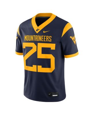 Men's 25 Navy West Virginia Mountaineers Limited Home Game Jersey