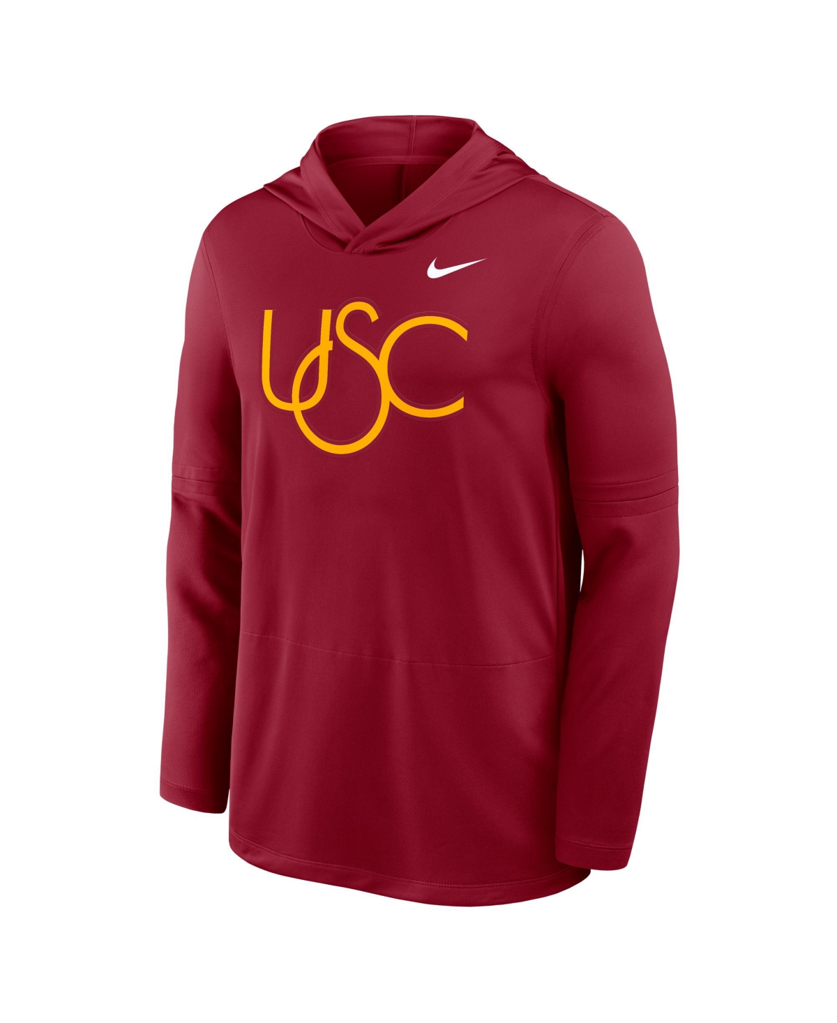 Nike Usc Sideline  Men's Dri-fit College Long-sleeve Hooded Top In Red
