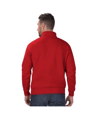 Men's Red Kansas City Chiefs Classic Quarter-Zip Pullover Sweatshirt
