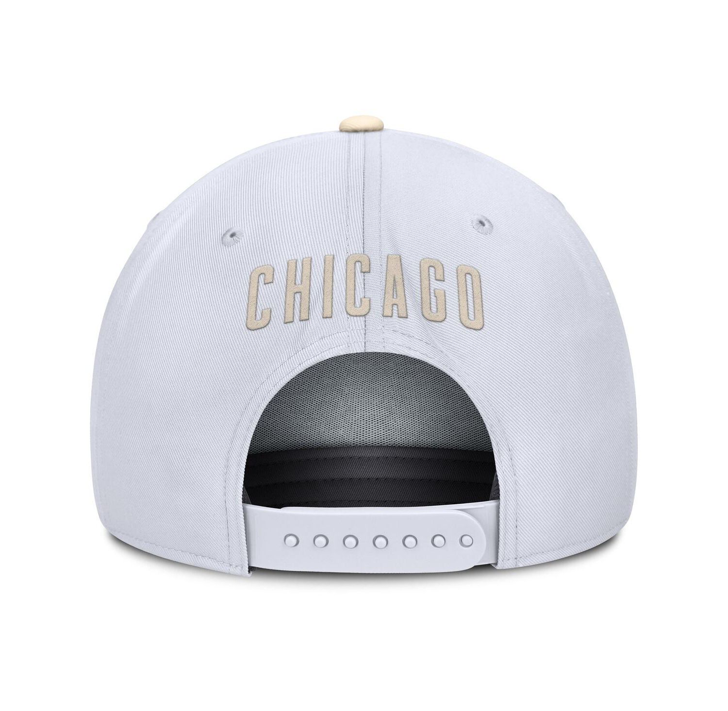 Men's White/Cream Chicago Cubs Pro Performance Snapback Hat
