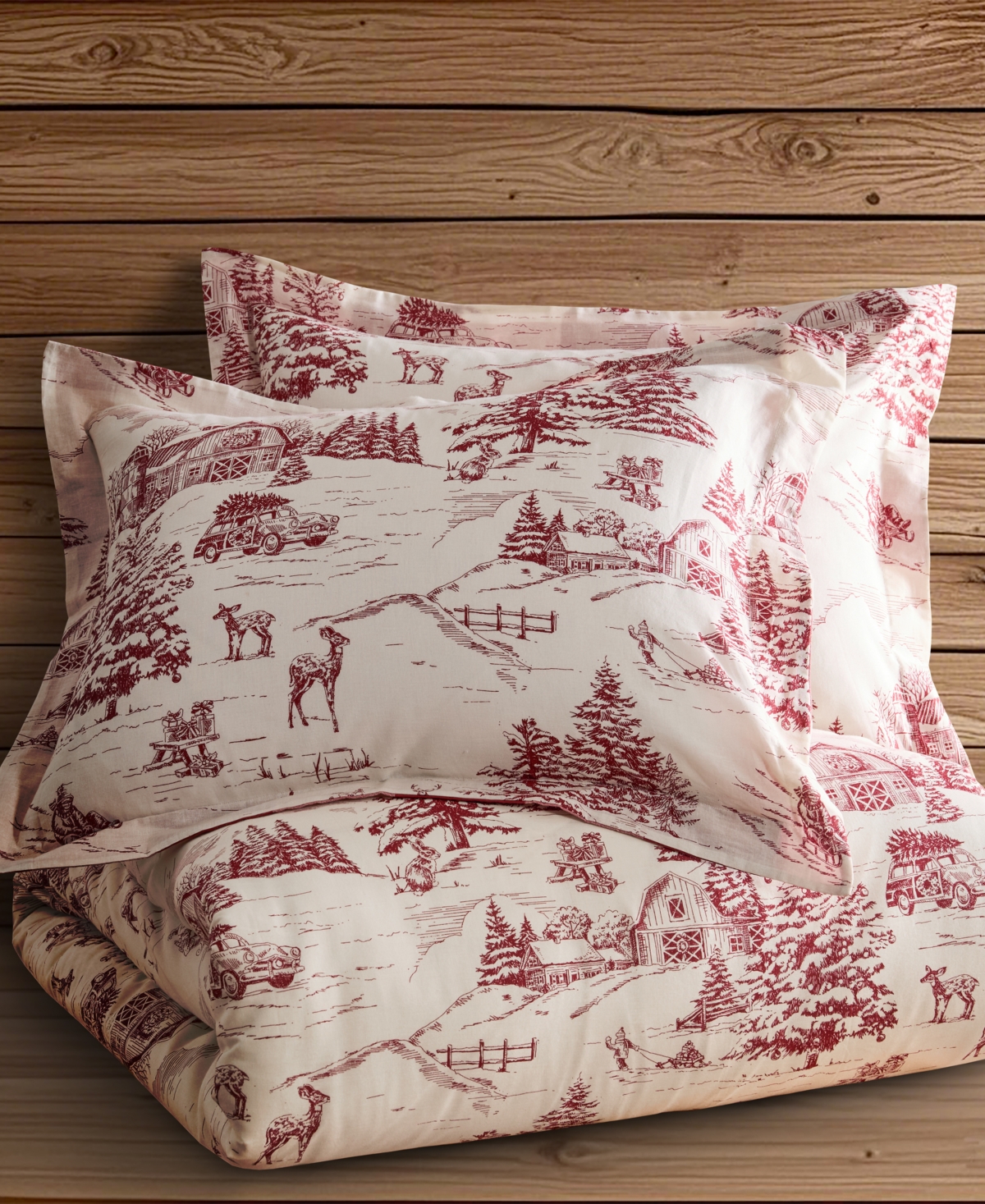 Levtex Home Winter Sleigh Ride Reversible 3-pc. Comforter Set, Full/queen In Multi