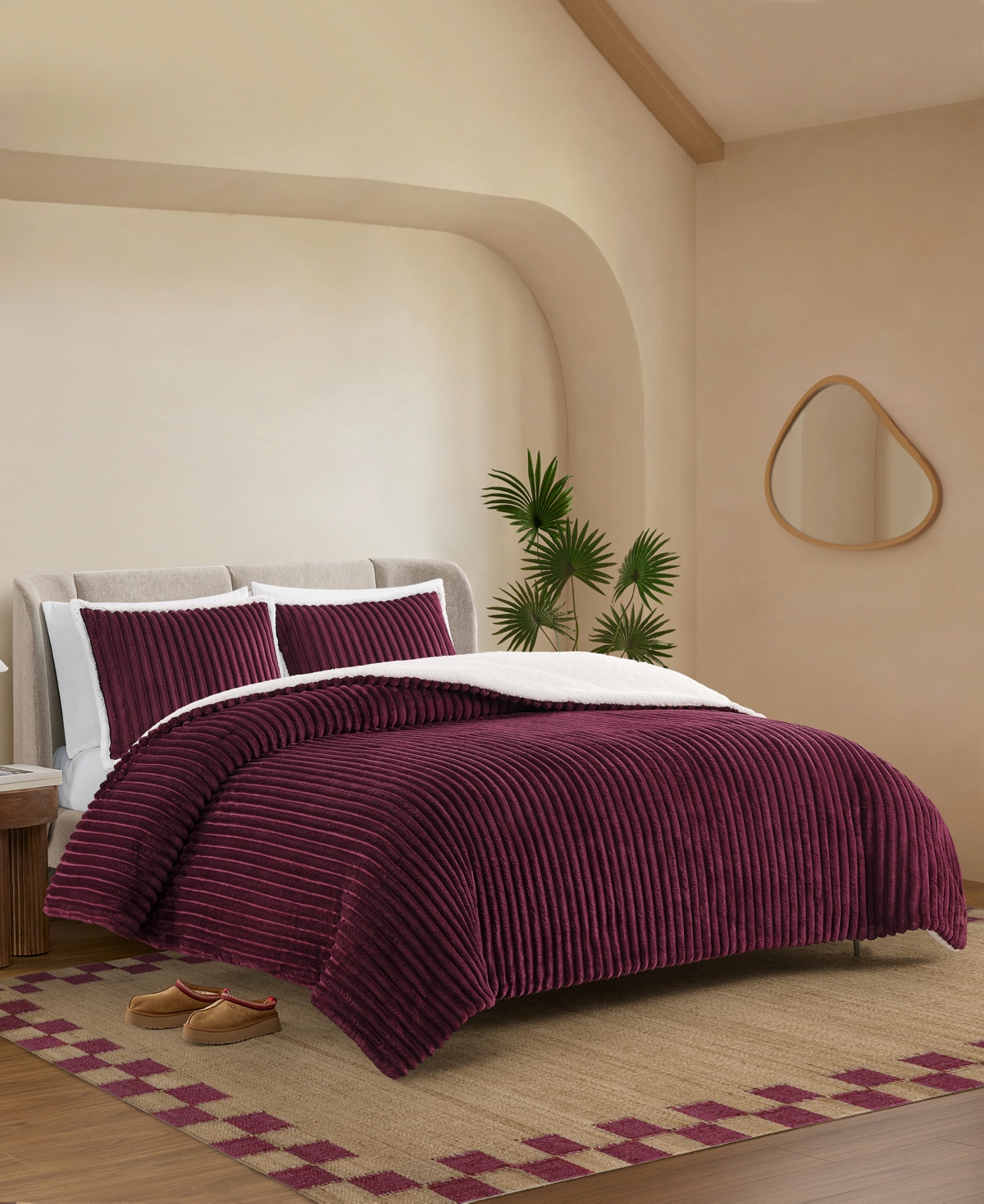 Ugg Avery Ribbed 3-pc. Comforter Set, Full/queen