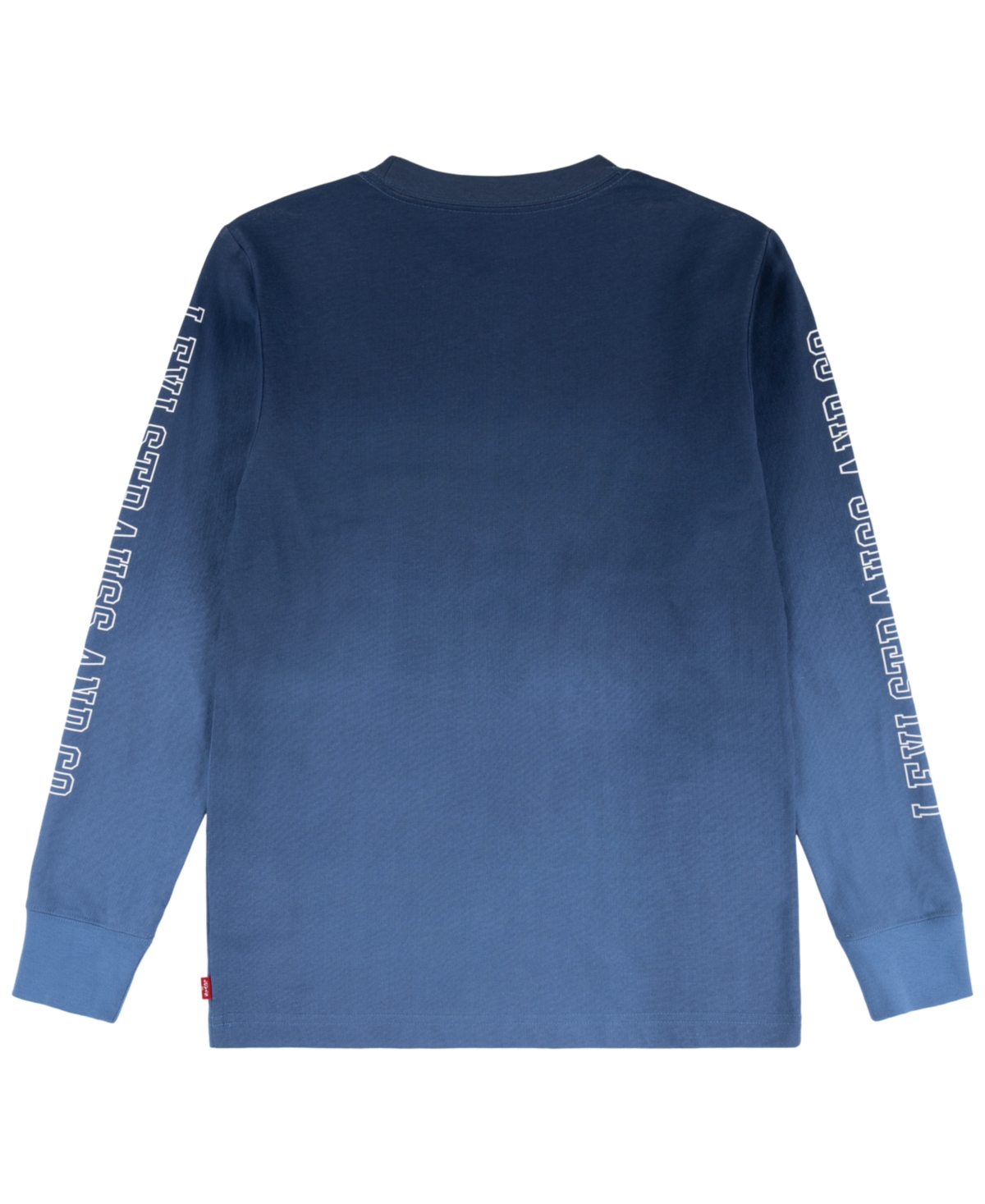Levi's Big Boys Ombre Print Long Sleeve T-shirt In Blue