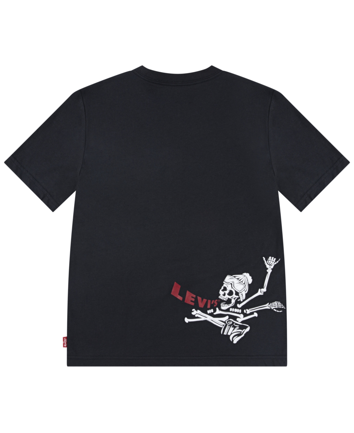 Levi's Big Boys Shredding Skeleton Short Sleeve T-shirt In Black