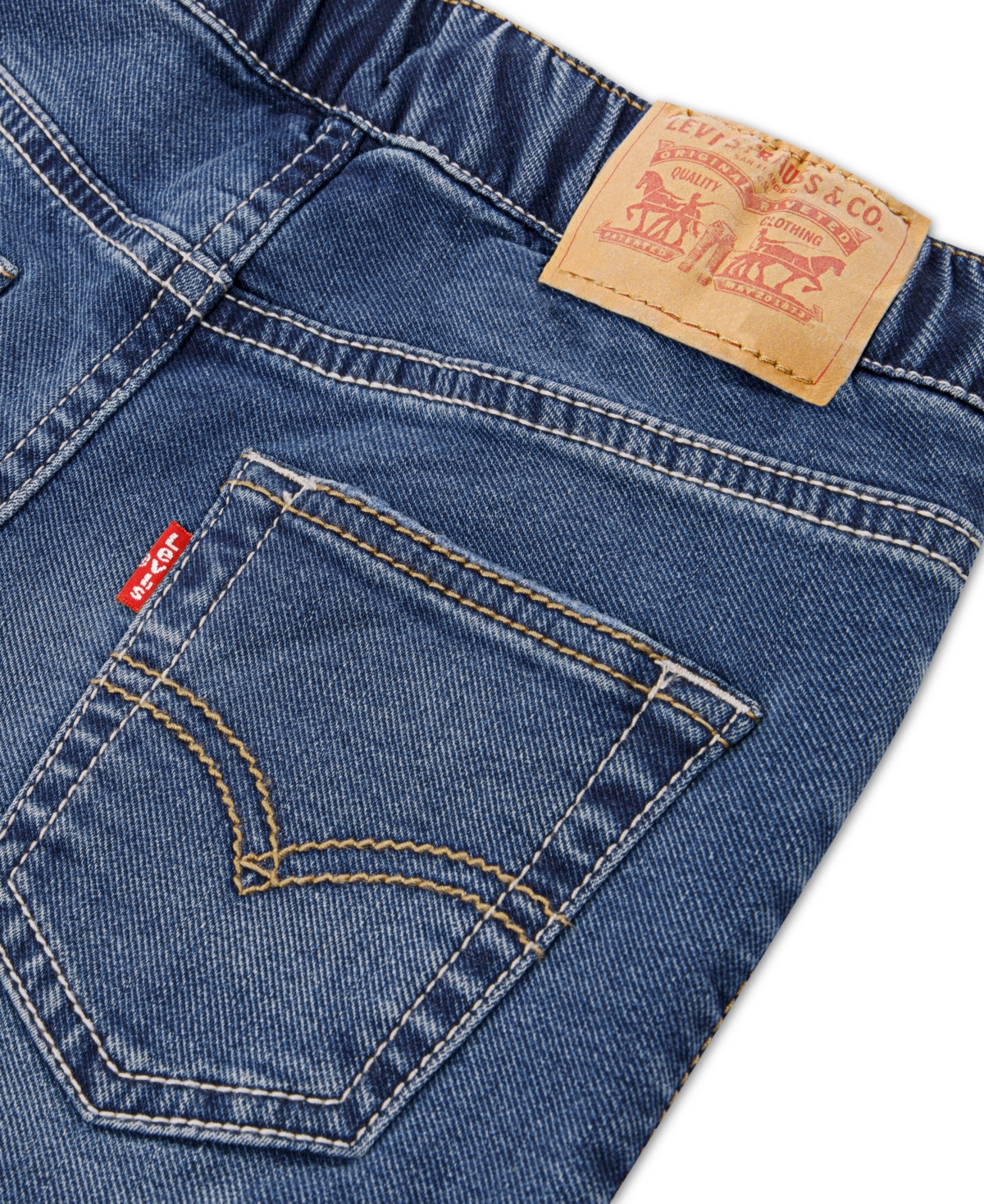 Levi's Toddler Boys Relaxed Fit Denim Joggers In Blue