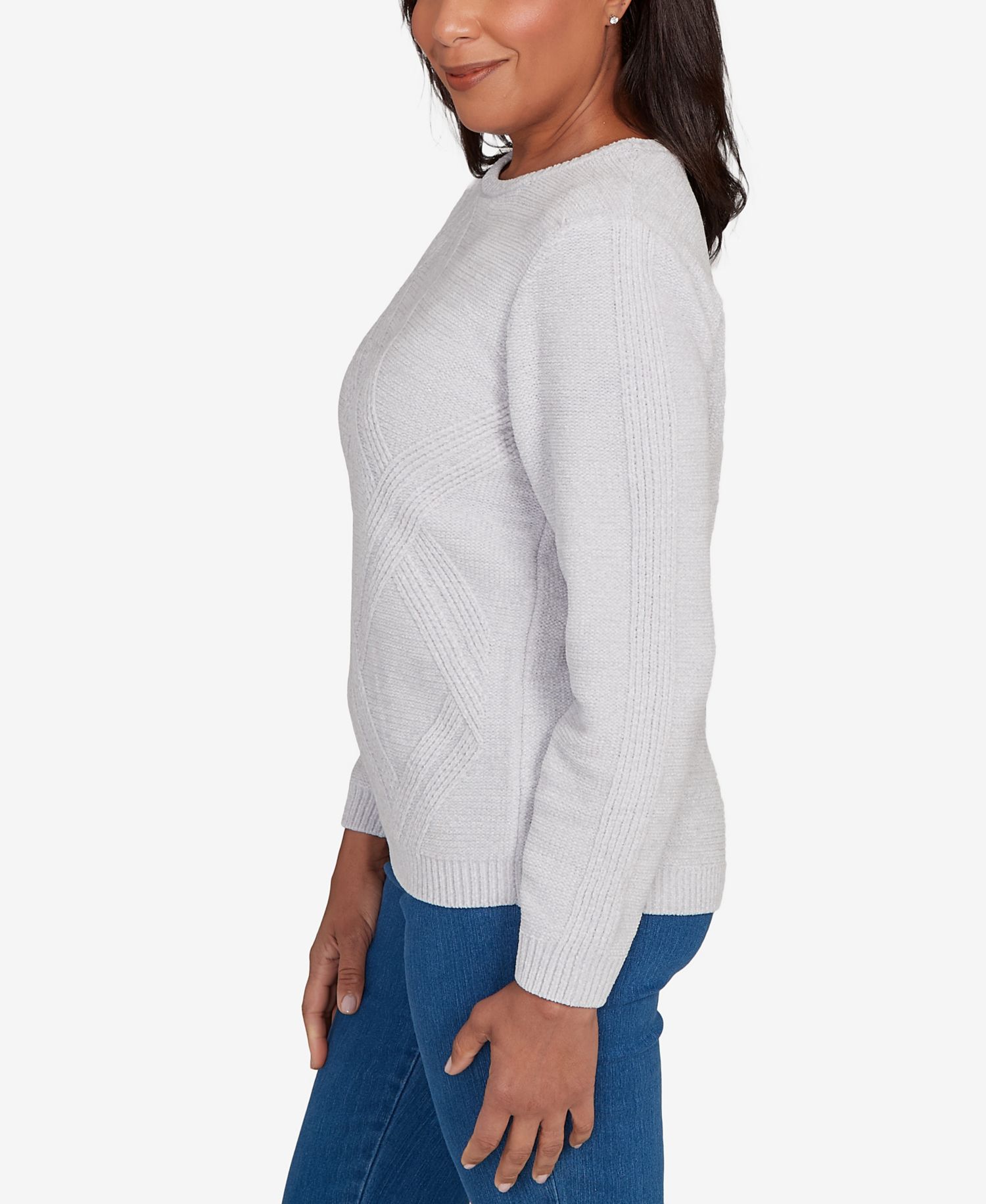 Women's Classic Cable Chenille Pullover Sweater