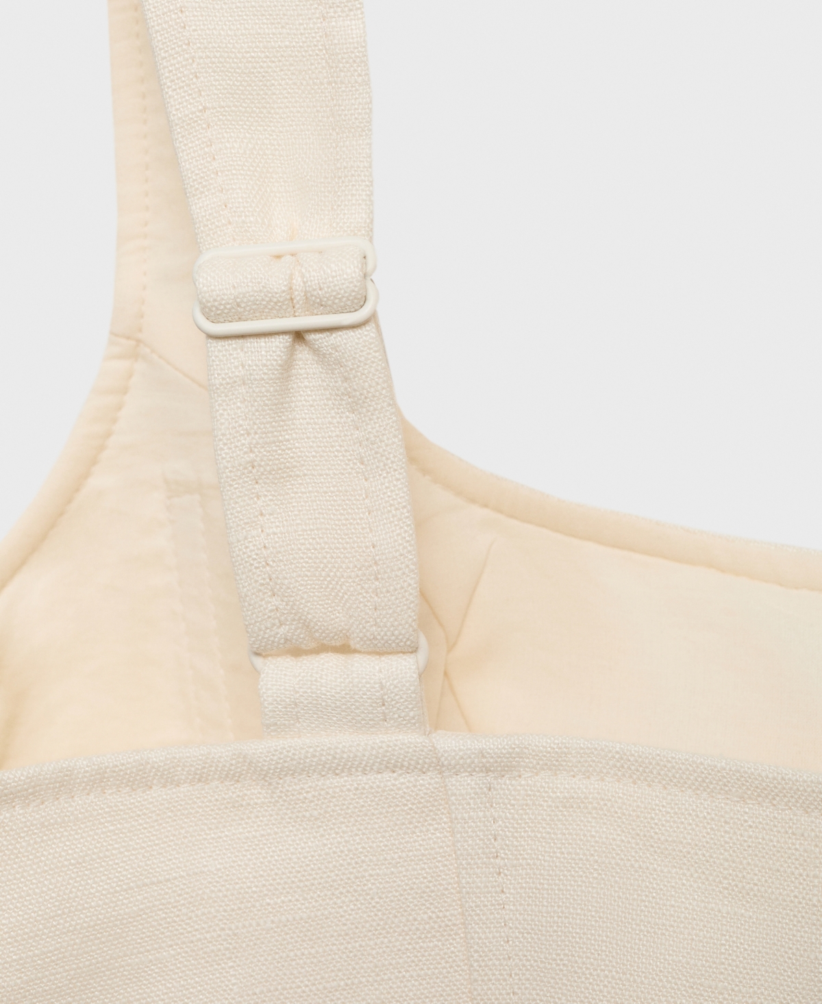Mango Drape Linen Minidress In Gray