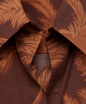 Women's Palm Print Cotton Shirt