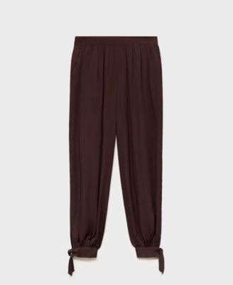 Women's Bows Detail Balloon-Style Pants