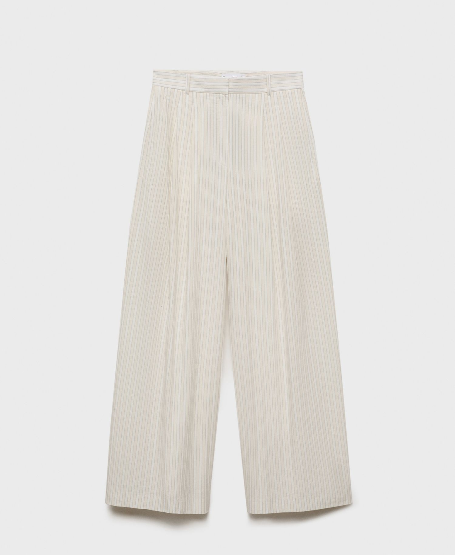 Women's Striped Wide Leg Cotton Pants