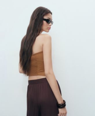 Women's Asymmetrical Strapless Top