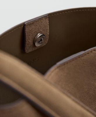 Women's Suede Leather Shopper Bag