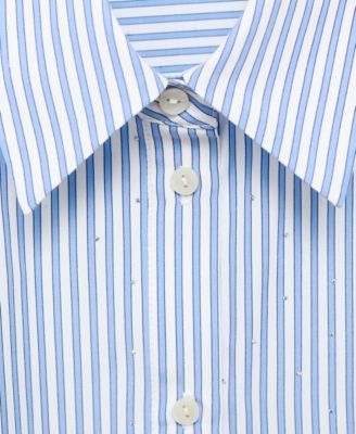 Women's Rhinestone Cropped Shirt