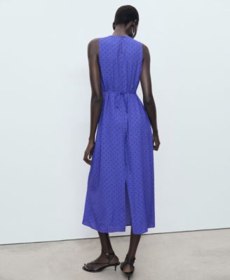 Women's Polka Dot Midi Dress