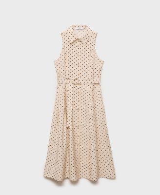 Women's Polka Dot Shirt Dress