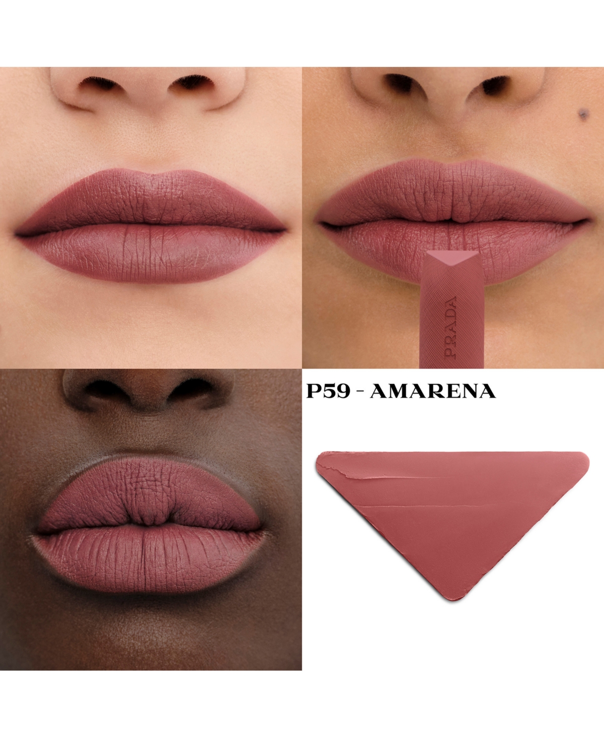 Prada Beauty Monochrome Hyper Matte Nude Refillable Lipstick
